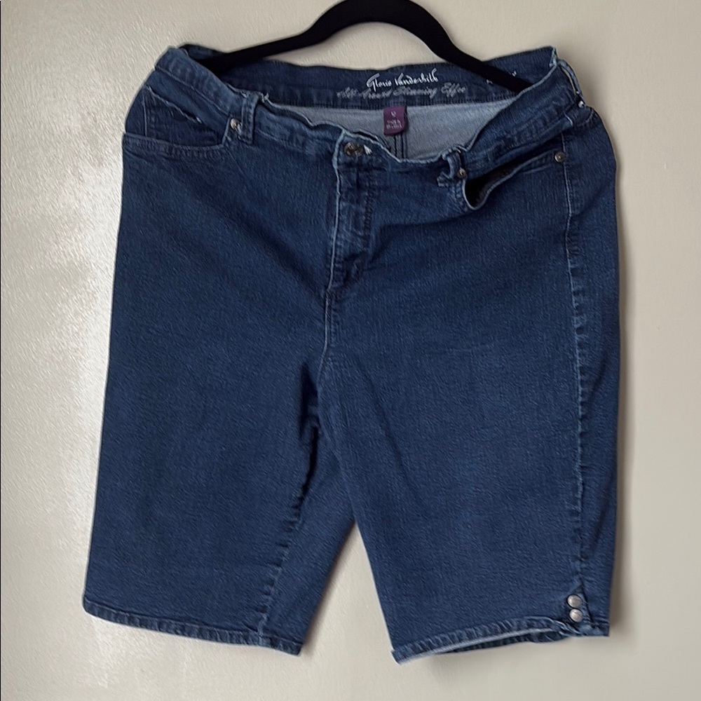 Gloria Vanderbilt Indigo Denim Shorts